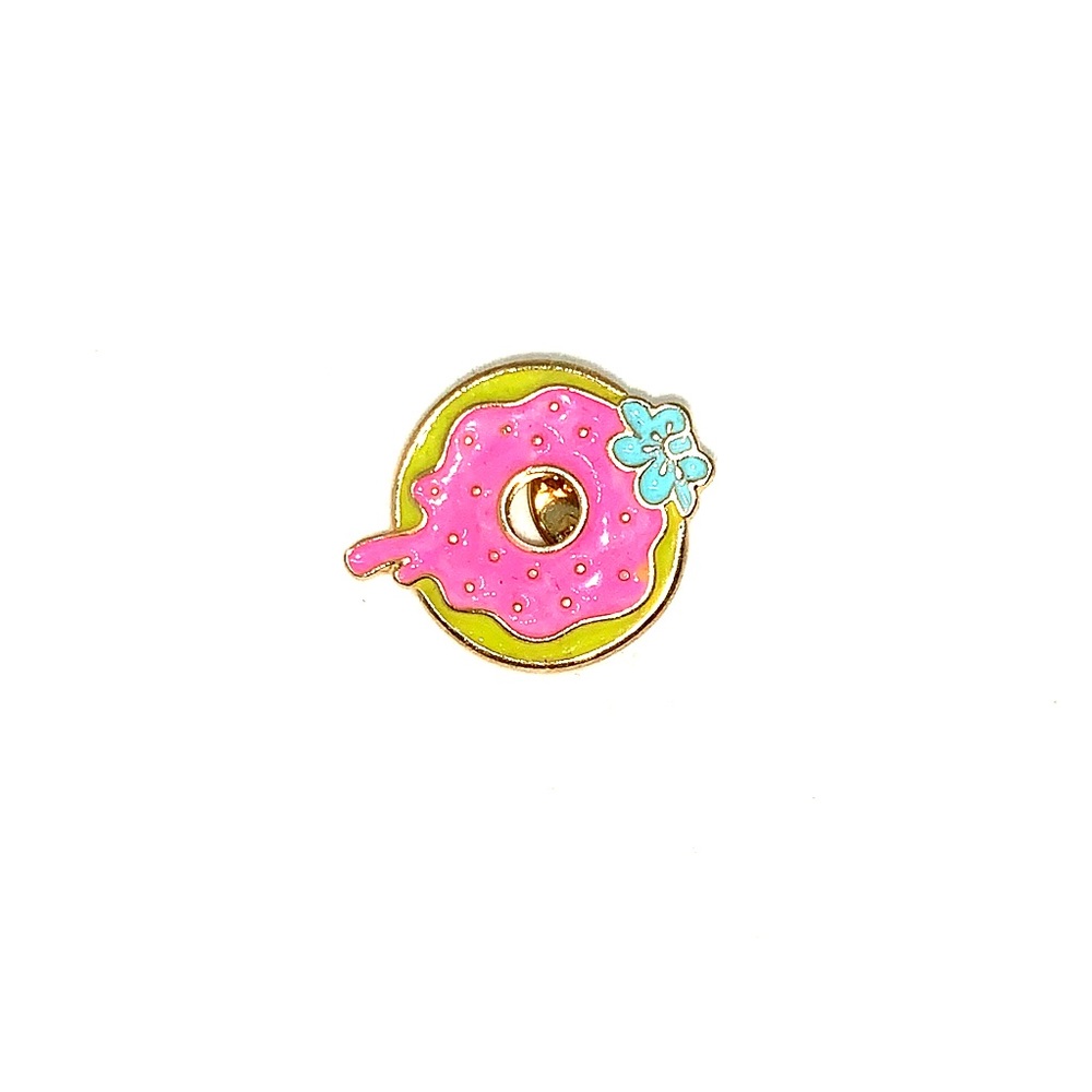 Pink donut pin